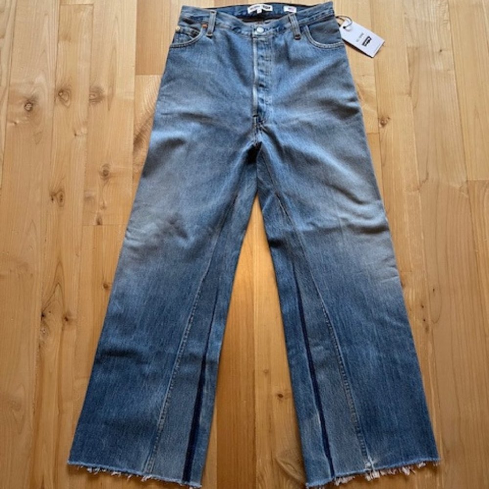 NWT RE/DONE LEVIS High Rise Wide Leg Crop - 26